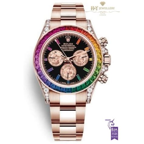 rolex daytona rainbow oro rosa prezzo|rolex rainbow 116595rbow.